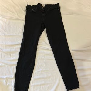 JCREW Black Toothpick Jean - size 32Tall